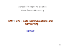 CMPT 371: Chapter 1 - Simon Fraser University