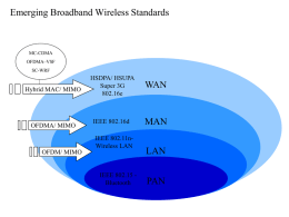 Emerging Broadband Wireless Standards