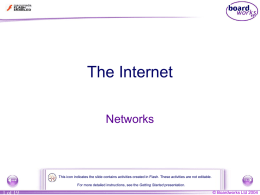 Unit 2 c. The Internet