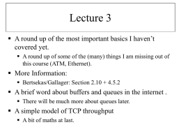 Lecture 3 - Richard Clegg
