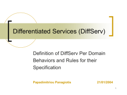 Differential Services - Riga Technical University