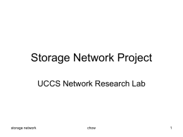 Storage Network Project