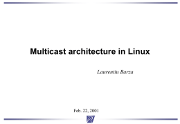 Multicast architecture in Linux