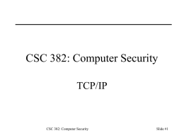 TCP/IP Networks - Northern Kentucky University