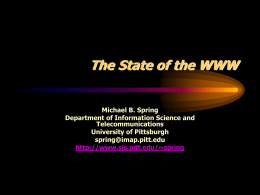 The State of the WWW - Molde University College