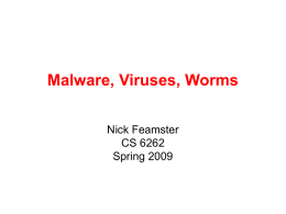 Viruses and Related Threats - NOISE | Network Operations