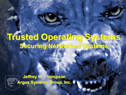 Securing Networked Systems