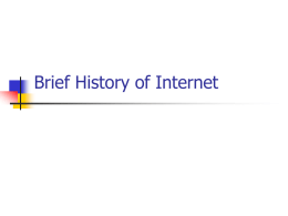 Brief History of Internet