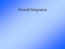 Firewall Integration