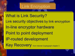 Link Encryption - Microsoft Personal Web Server