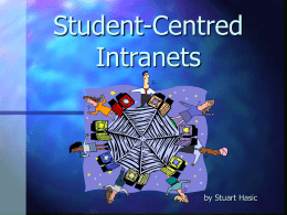 Student-Centred Intranets
