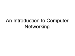 An Introduction to Computer Networking