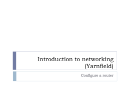 CCNA 2 - PNA Routers and Routing basics v3.1.1