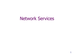 Network Services - bhecker.com • Index page