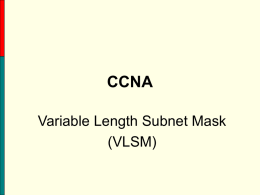 CCNA v3.0 Retooling