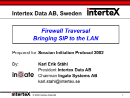 Intertex Data AB, Sweden