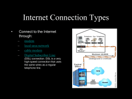 Internet Connection Types