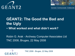 GÉANT – What worked and what didn`t work?