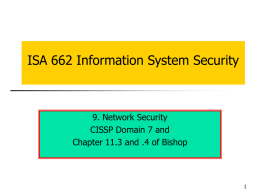 9. Network Security