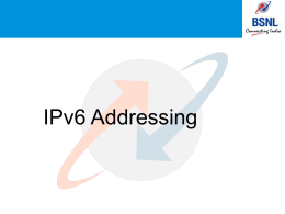 IPV6 ADDRESSING Scheme