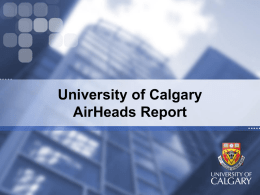 AirHeads - University of Calgary