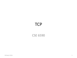 Review of TCP