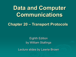 Chapter 20 - William Stallings, Data and Computer Communications