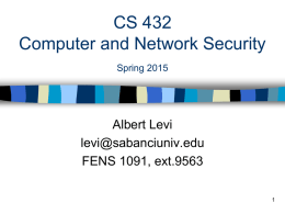 CS432 Computer and Network Security