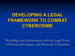 legal frameworks for combatting cybercrime