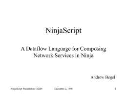 NinjaScript - Microsoft Research