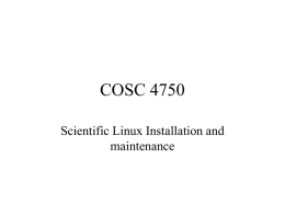 Installing Scientific Linux