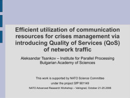 Efficient utilization of communication resources for crises