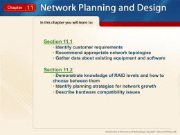 Chapter 11 Network Design and Implementation