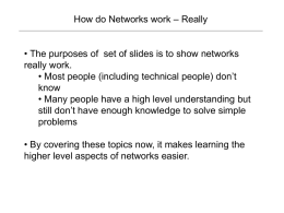 Communications and networking