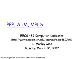 PPT:PPP,ATM,MPLS