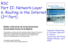 Network Layer - Universidad Carlos III de Madrid