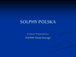 SOLPHY- Home Storage