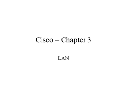 Cisco – Chapter 3