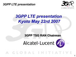 3GPP general presentation