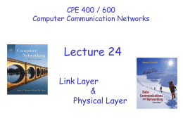 Lecture #24: Physical layer - Computer Science & Engineering