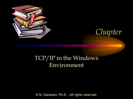 TCP/IP in the Windows Environment