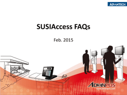 SUSIAccess FAQs
