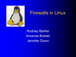 LinuxFirewalls