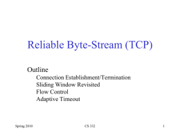 Transport layer - TCP