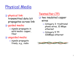 Lecture2: Physical and data link layer