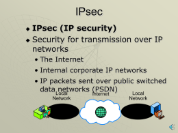 IPSEC with narration