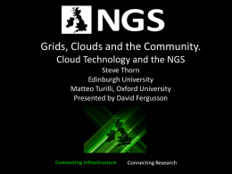 Grids, Clouds and the Community