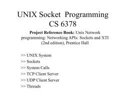 UNIX Socket Programming