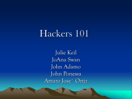Hackers 101
