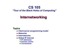 Internetworking - HMC Computer Science